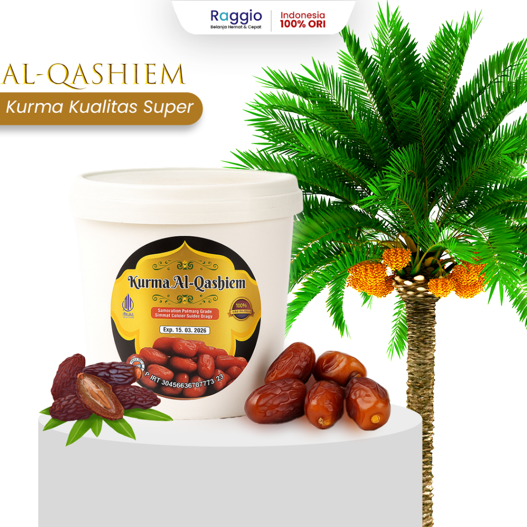 

Kurma Al Qassim Premium 500gr – Kurma Arab Saudi Asli Lembut Manis Bergizi Takjil
