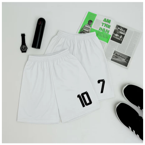 Celana Pendek Olahraga Custom Nomor Pemain 1-25 Short Pant Futsal Bola Bahan Lotto