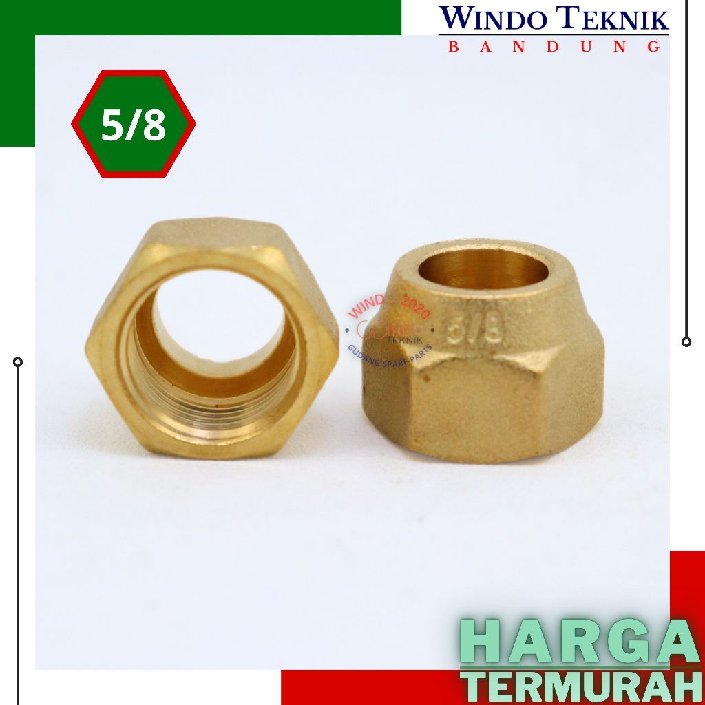 NUT NEPEL AC 5/8 | DOUBLE NEPEL | NAT NEPEL PIPA AC | NAT AC | NEPEL AC 1/2PK - 5OK I DOBEL NEPEL AC