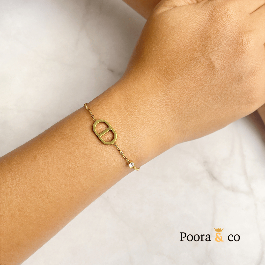 Gelang Dior Wanita l WARNA AWET 10 TAHUN bahan Titanium bisa dipakai setiap hari tanpa lepas Toko Po