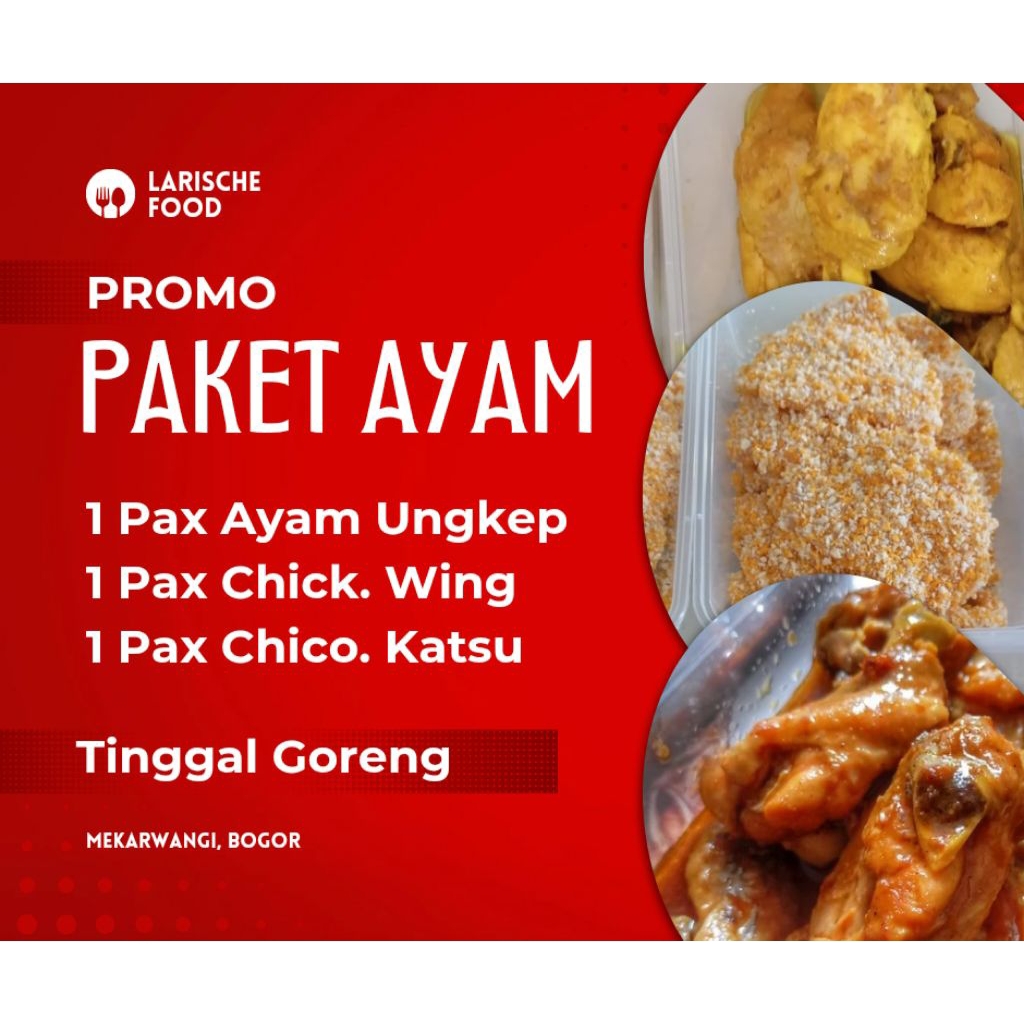 

PAKET AYAM UNGKEP CHICK KATSU CHICK WING