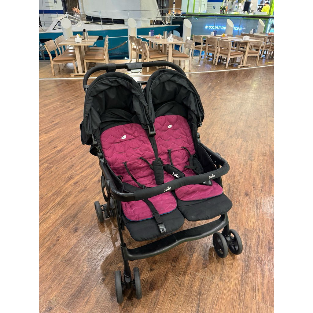PRELOVE Joie Aire Twin Stroller Kembar Kereta Dorong Anak Bayi Baby Kembar Travelling Twins Kokoh Tr