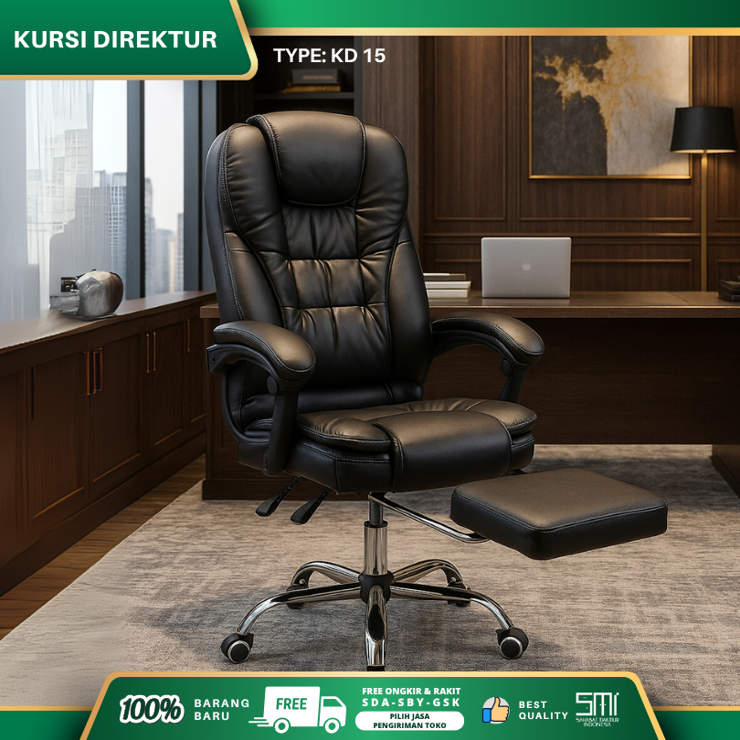 Kursi Direktur KD-15 / Buffalo-6515, Kursi Kantor Hidrolis, Kursi kerja Putar