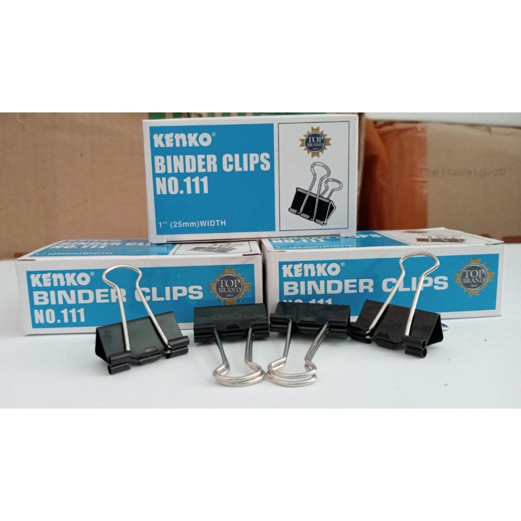 

Rafia 14 ATK binder klip kenko / klip kertas kenko / penjepit kertas kenko no 111/155/107 per box isi 12pcs