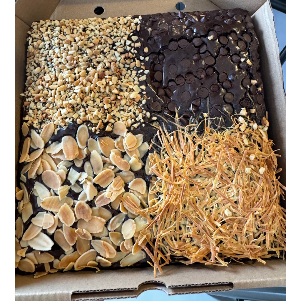 

brownis panggang ukuran 20x20 fudgy brownis tanpa bahan pengawet