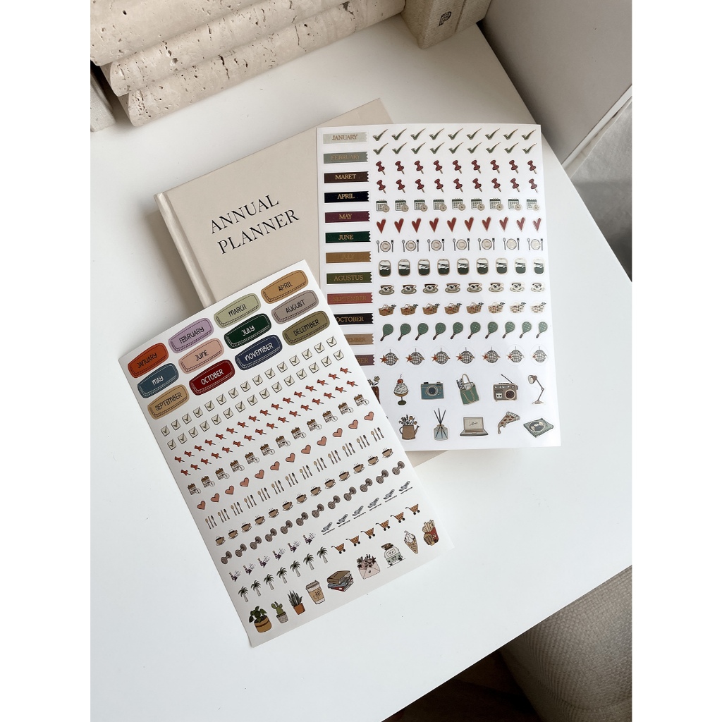 

Sticker Aesthetic / Sticker Jurnal / Sticker Lucu / Stiker Aesthetic / DAILY JOURNAL STICKER