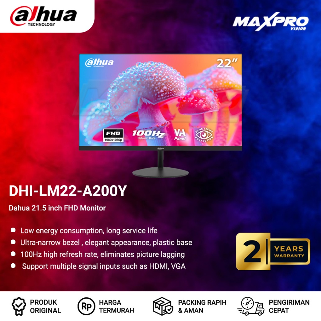 DHI-LM22-A200Y - DAHUA MONITOR 22 INCH FULL HD