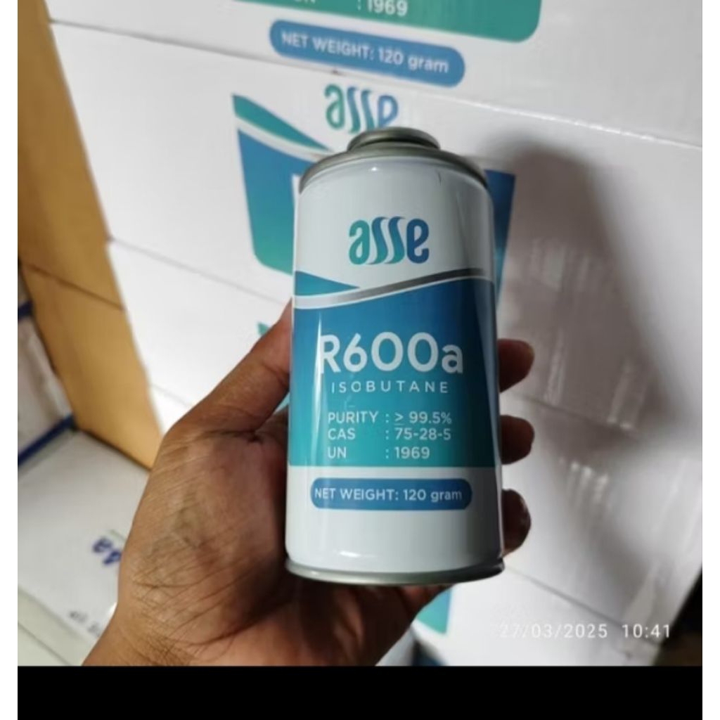 R 600 a ReRLFRIGANT/ FREON R 600 A RFRIGANT krmasan kaleng /Kulkas R 600tabung krcil