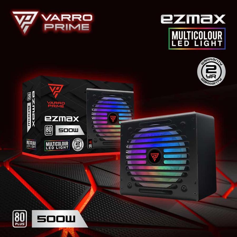 PSU VARRO PRIME EZMAX 500 WATT 80+ RGB