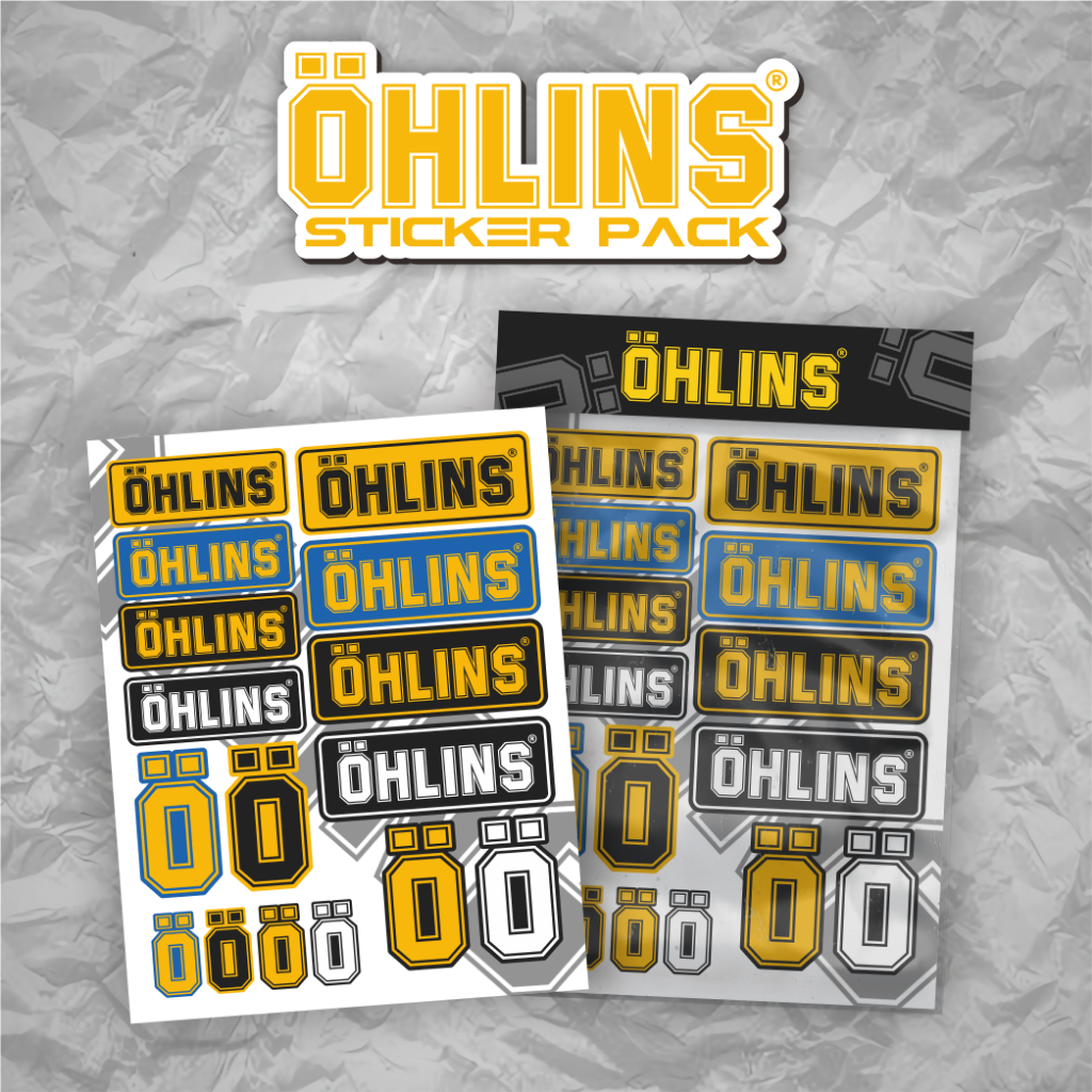

Stiker OHLINS Motor Racing Vynil Premium Anti Air Aesthetic Print & Cut