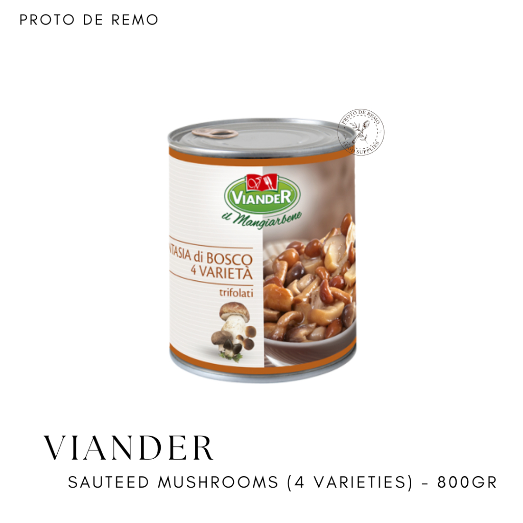 

Viander Sauteed Mushroom 4 Mix Varieties Italy - 800gr