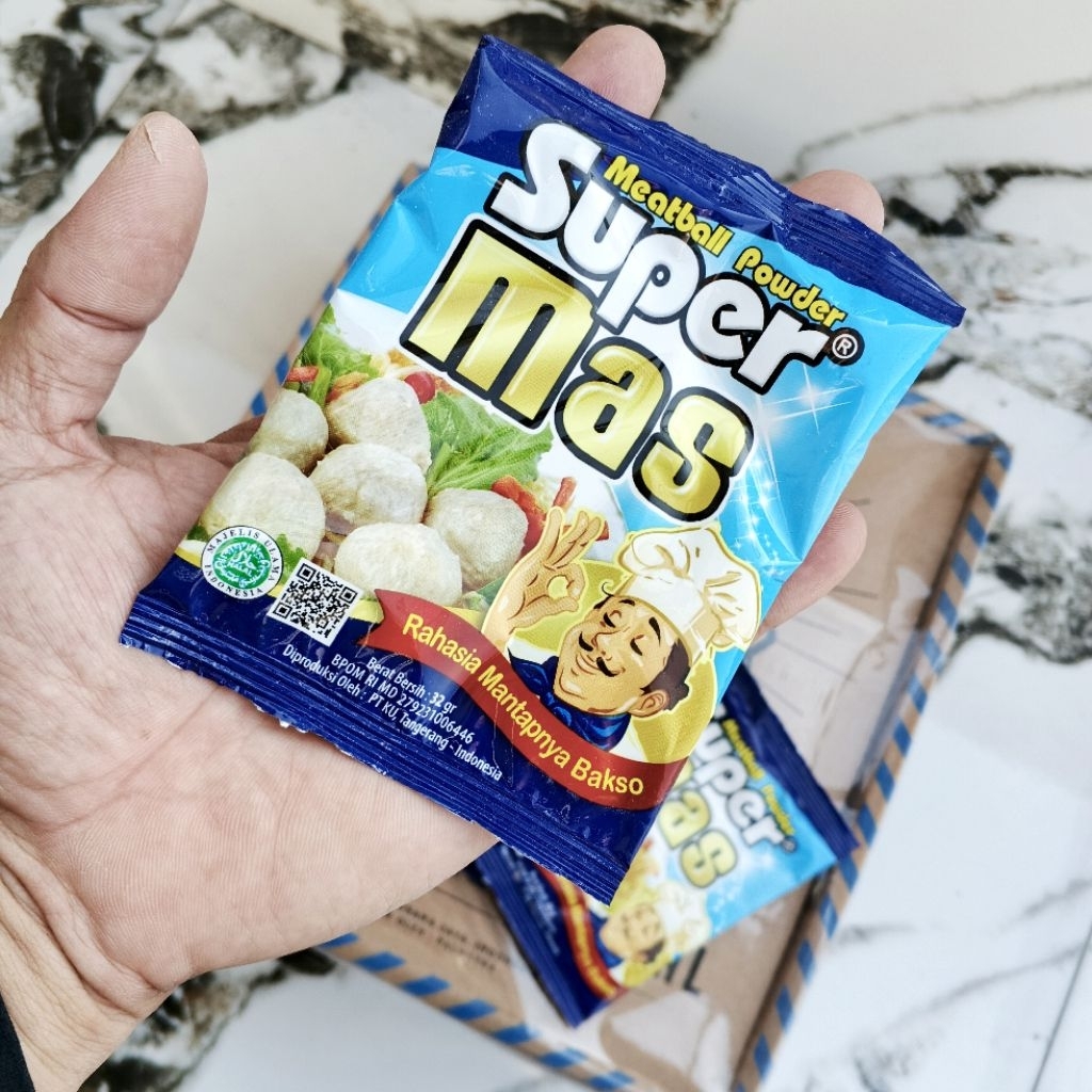 

[GROSIR] SUPER MAS Tepung Bakso 32gr Pengenyal dan Garing