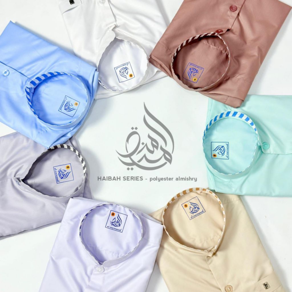 [PROMO 8.8] Koko Al Maimanah Bahan Polyester Tahan Percikan Air Model Haibai Kancing Koko Saudi Koko