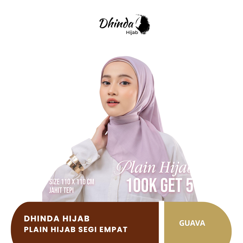 Dhinda Hijab - Plain Hijab Segi empat - Bella Square