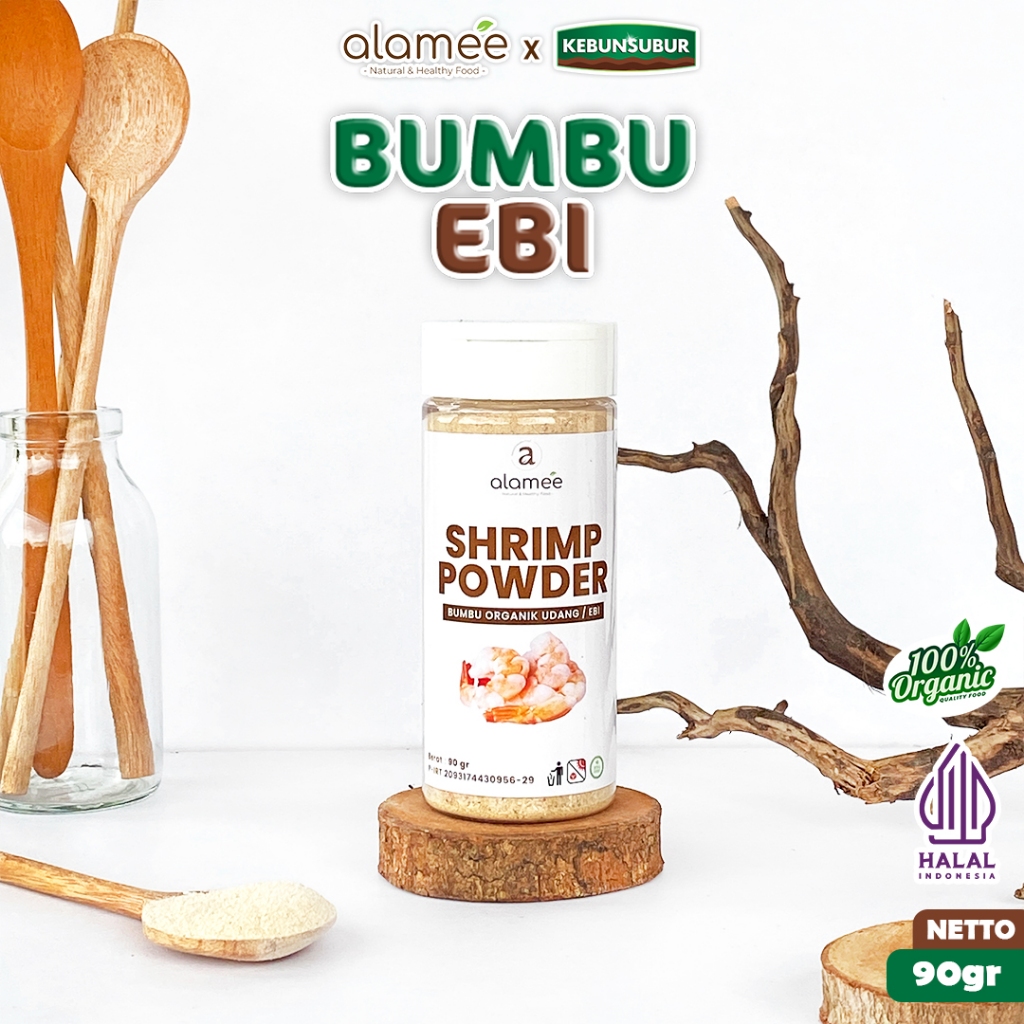 

ALAMEE Bubuk Ebi Halus Kering Udang Bumbu Dapur Organik Shrimp Powder Spice Seasoning 90gr kebunsubur kebunsubur kebunsubur