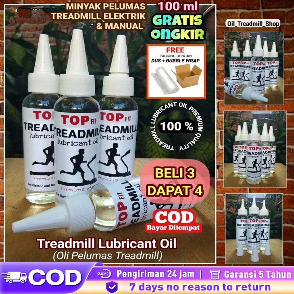 Minyak Pelumas Treadmill Electric dan Manual 90ml / Treadmill Lubricant Oil / Pelumas Alat Olahraga 