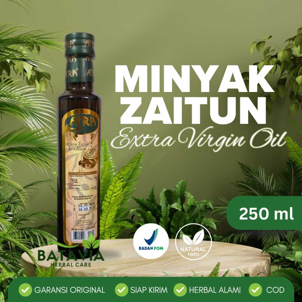 

Minyak Zaitun Extra Virgin Afra 250ml Olive Oil EVO