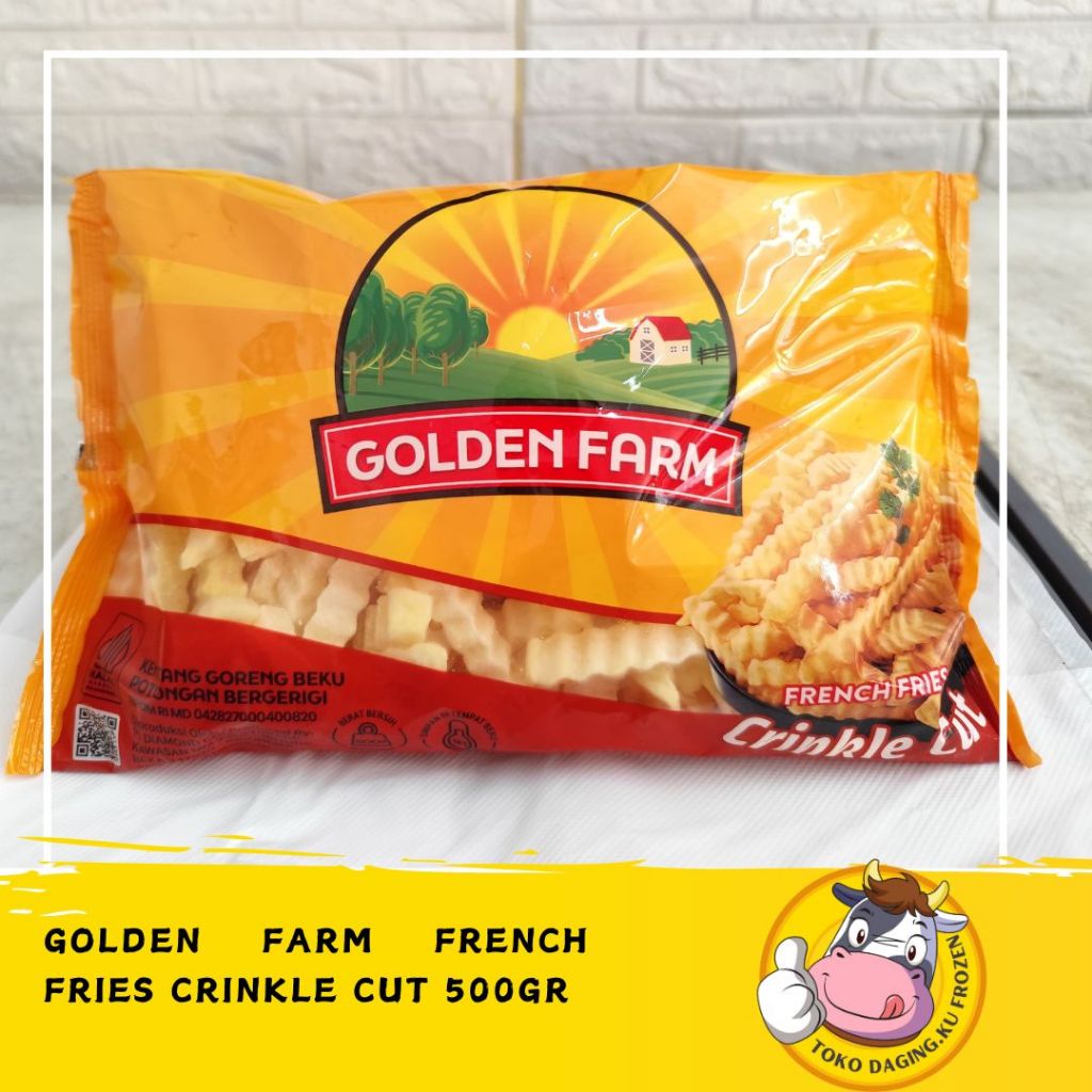 

Golden Farm - Kentang Crinkle Cut Kentang Goreng Forzen 500Gr