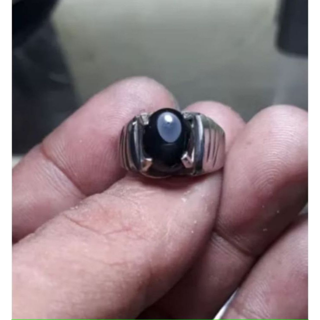 Cincin batu akik Yaman Hitam