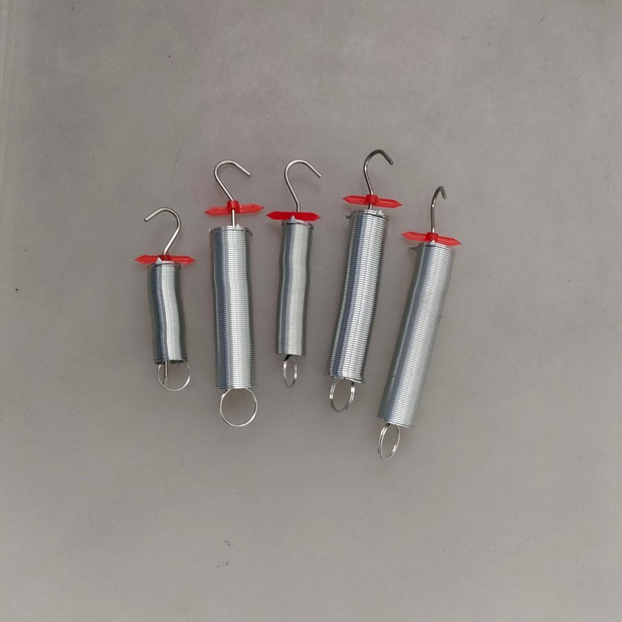 

per pegas spiral 1 set isi 5 alat peraga 0.5 N, 1 N, 2 N, 3 N, 5 N