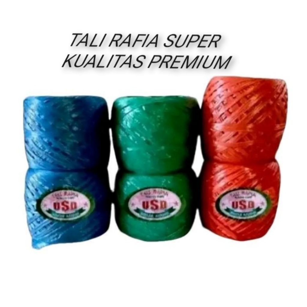 

TALI RAFIA/TALI PLASTIK KUALITAS PREMIUM WARNA CERAH