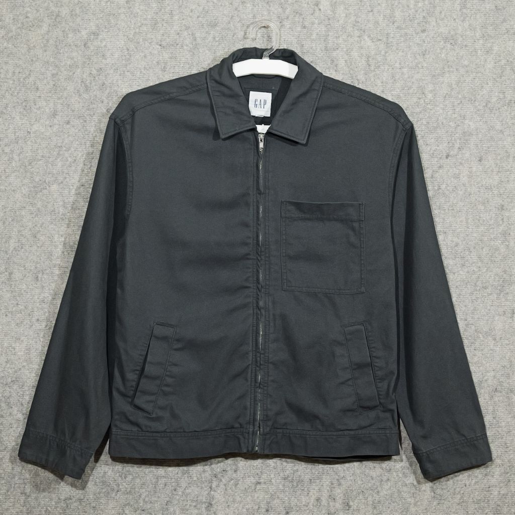 JAKET G * P WORKWEAR PRIA - CHORE JACKET BLACK WASHED ADA BIGSIZE