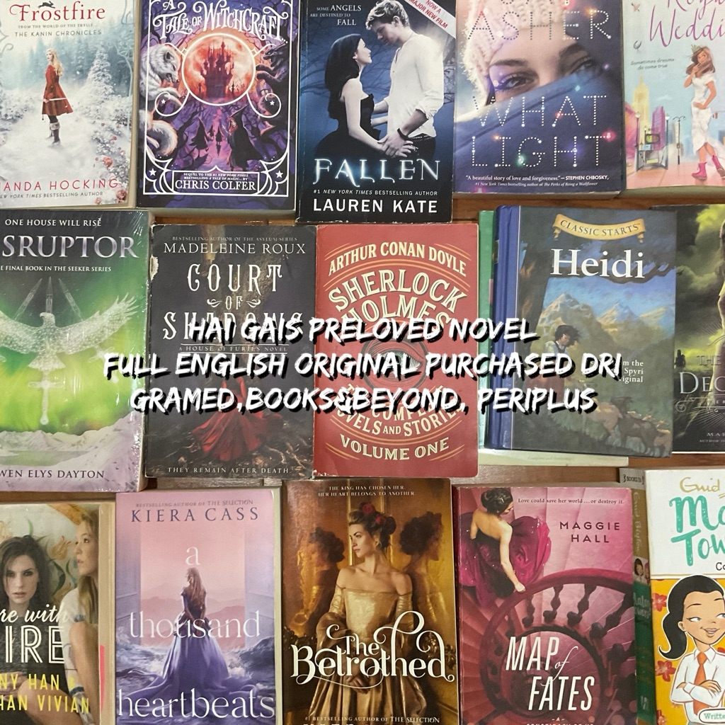 JUAL BUKU IMPORT NOVEL BAHASA INGGRIS BEKAS MULUS