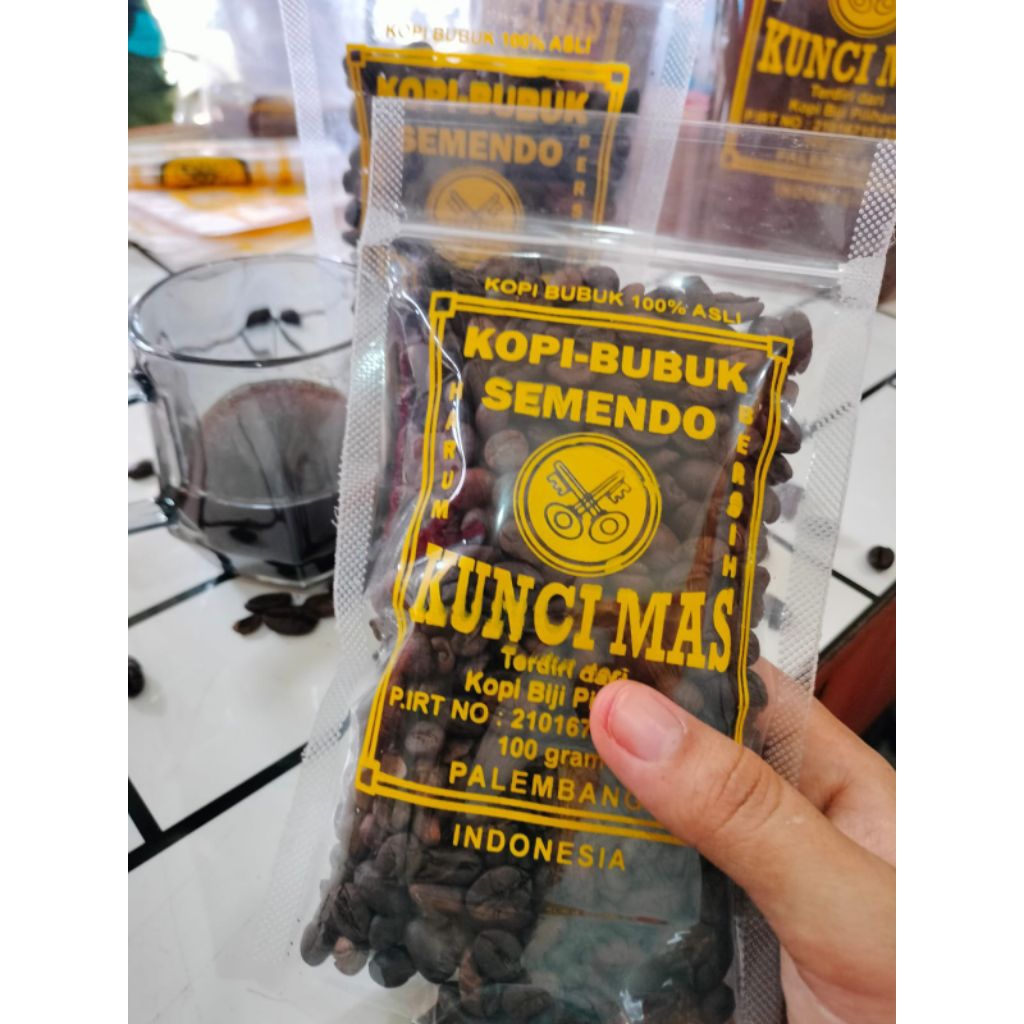 

Kopi Biji Semendo Kunci Mas @100gram dan @250gram