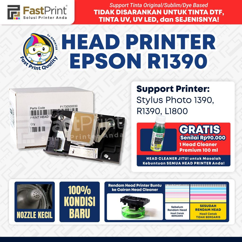 Head Print Printer Epson Stylus Photo 1390 R1390
