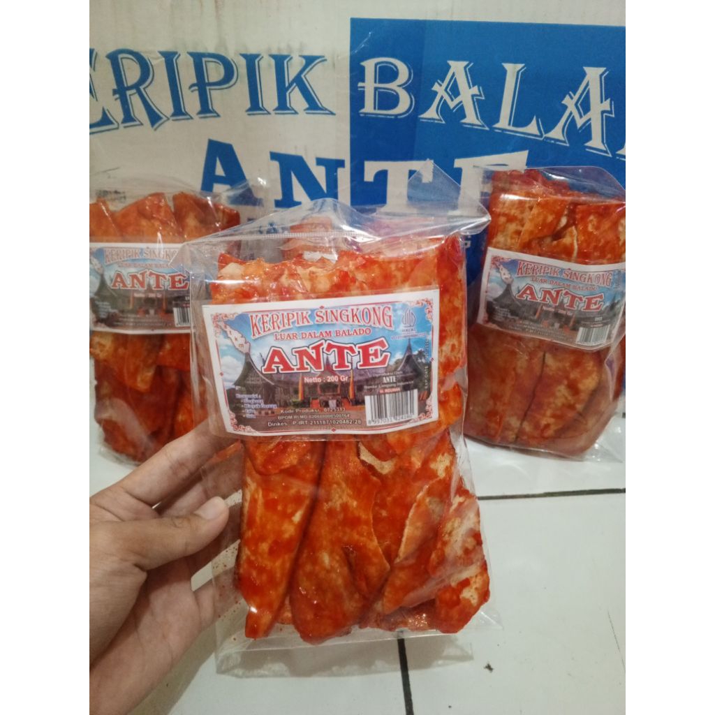 

Keripik Singkong Ante Khas asli Lampung 200g, Snack tradisional Nusantara