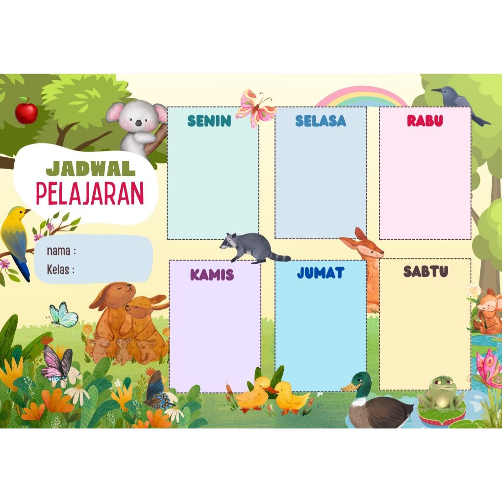 

POSTER JADWAL PELAJARAN / JADWAL PIKET /JADWAL HARIAN/ JADWAL BELAJAR CUSTOM UKURAN A3 BISA DI HAPUS ATAU TIDAK