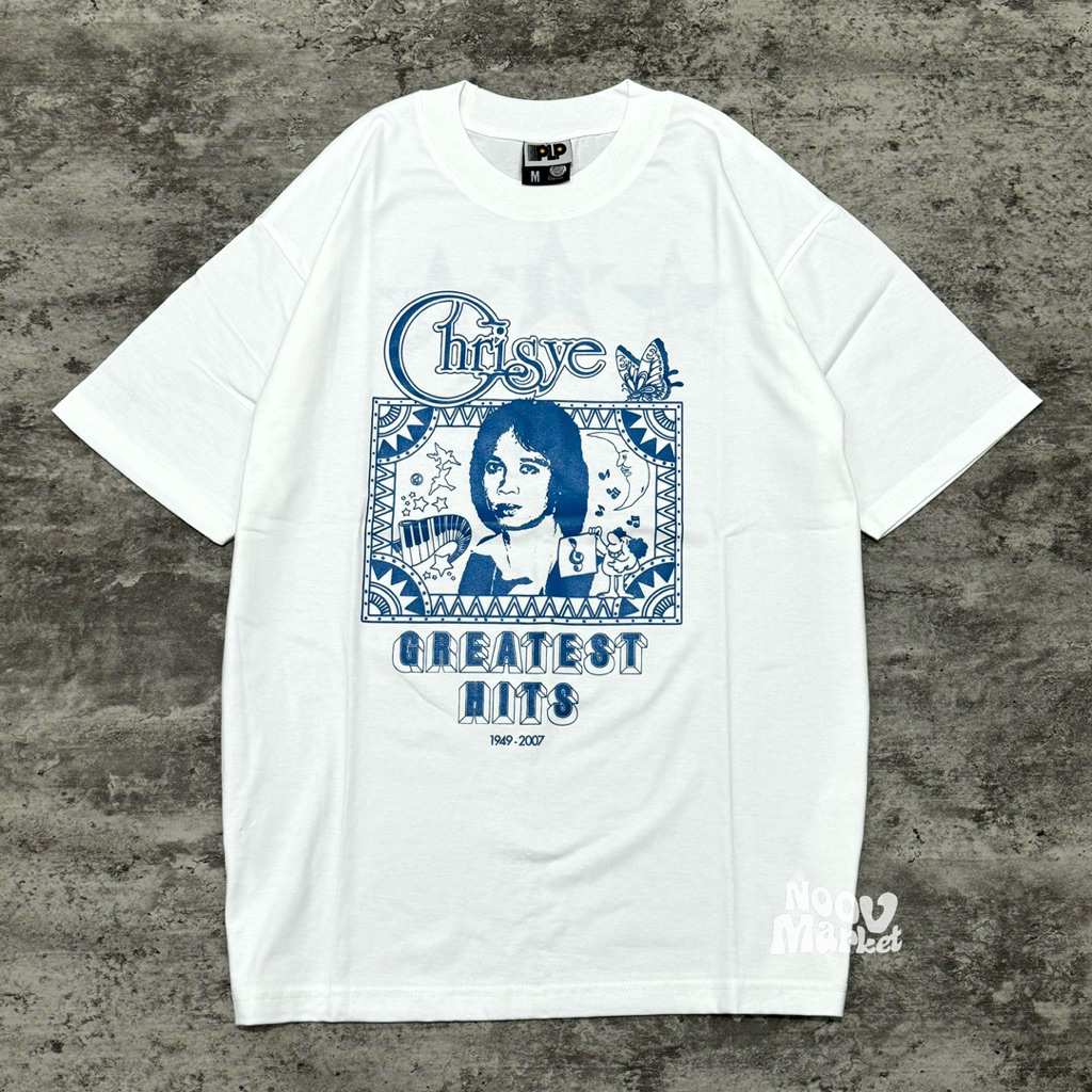 NOOV MUSIC Tshirt Baju Kaos Chrisye - Greatest Hits Tshirt - White | Official Merchandise