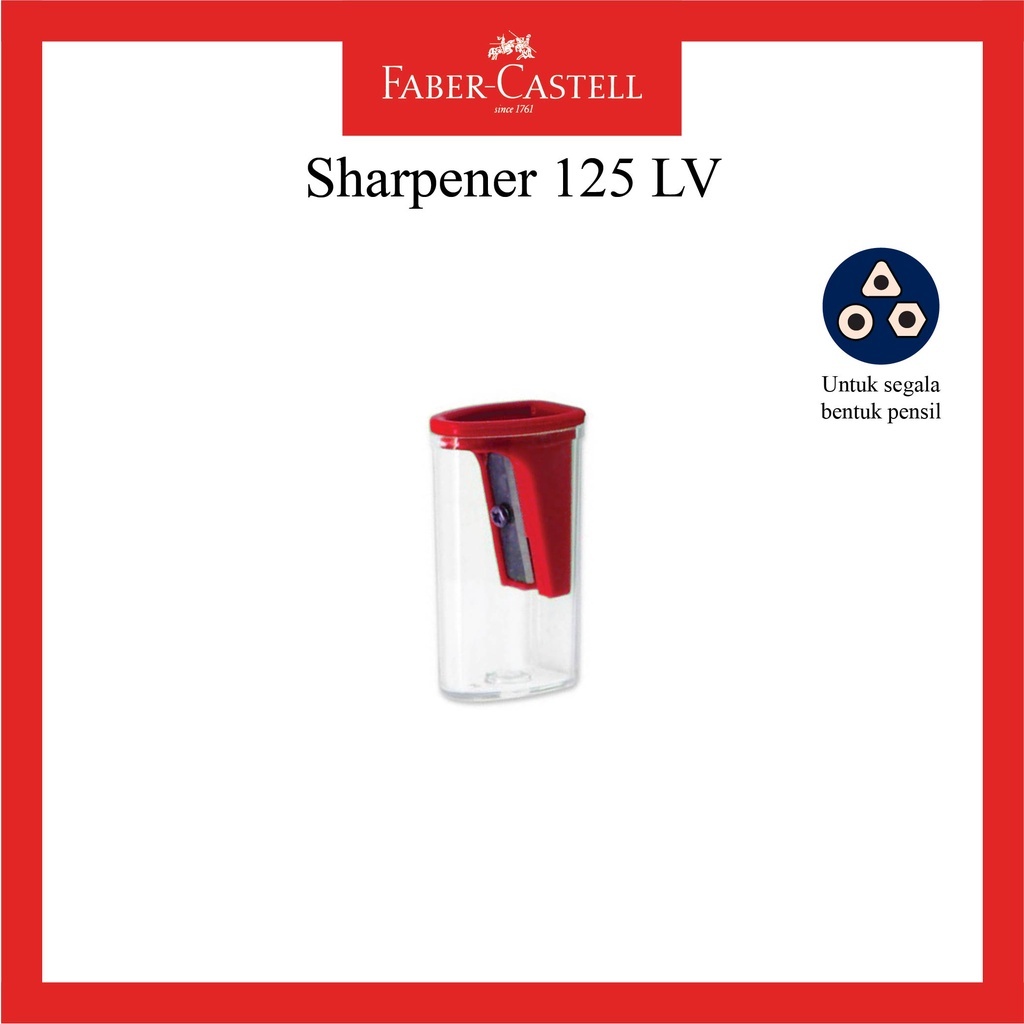 

PERUNCING SHARPENER RAUTAN FABER CASTELL 125LV