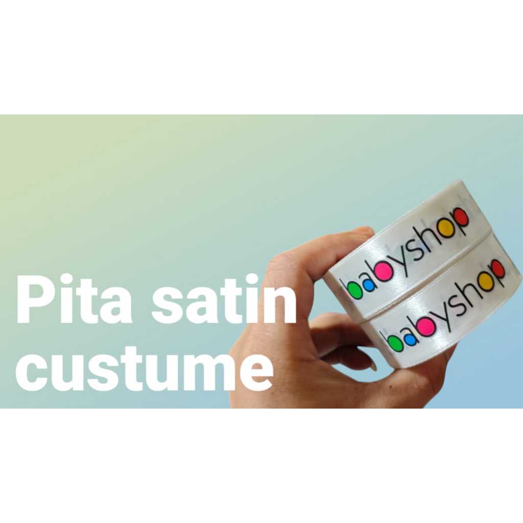 pita satin/3hari pita hampers/pita packaging/pita sablon custom/tali kado/pengikat hampers custom