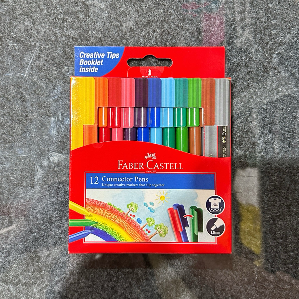 

Spidol Warna FABER CASTELL Isi 12 Connector Pens [1 SET]