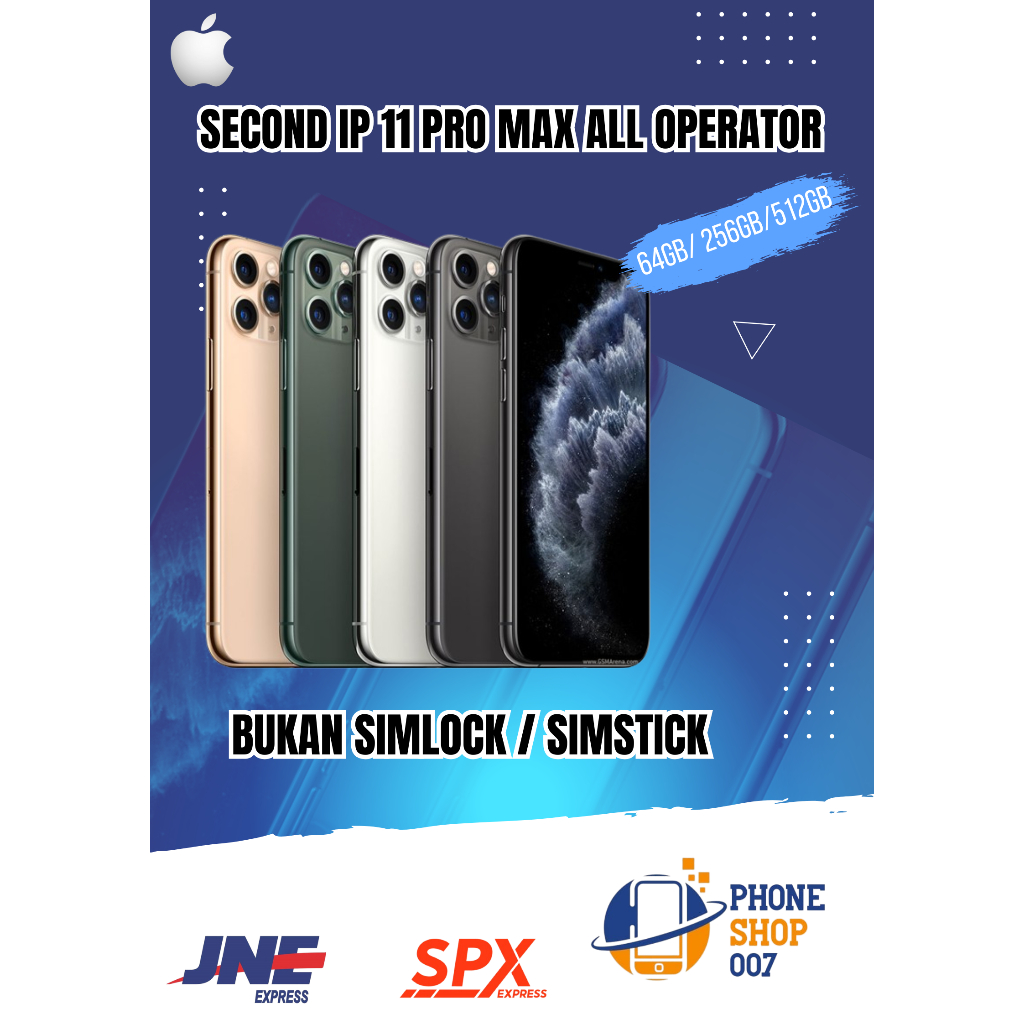 ip second 11 pro max 64gb 256gb 512gb mulus bergaransi