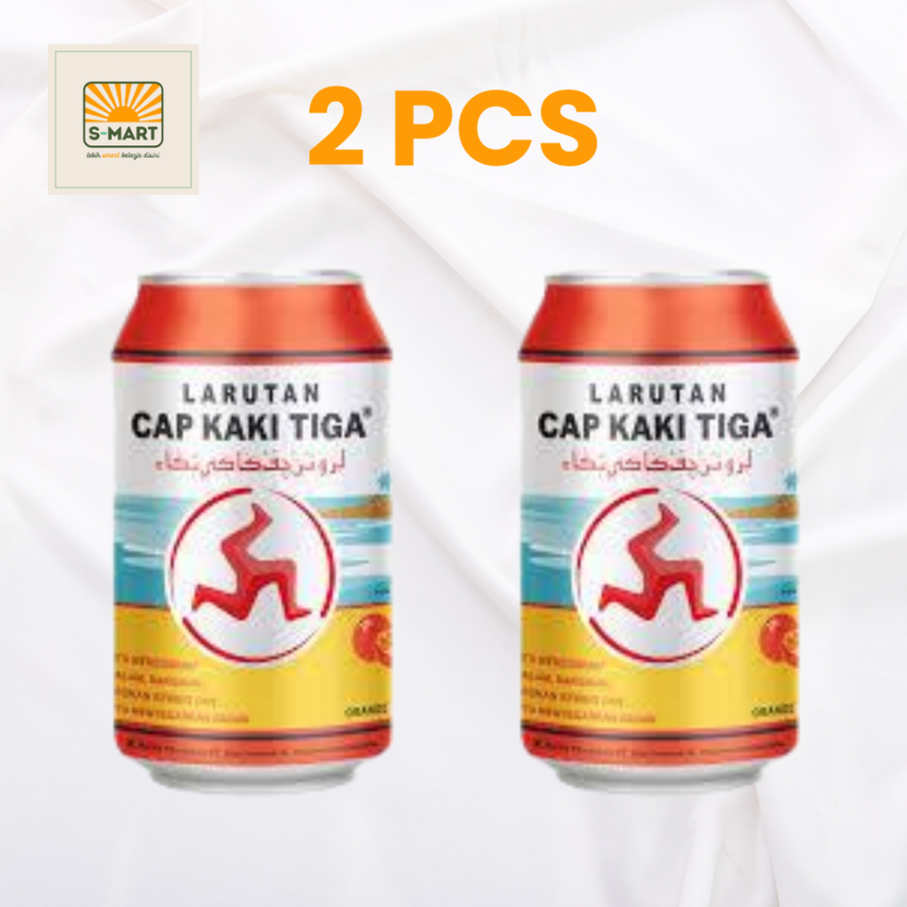 

2 PCS LARUTAN PENYEGAR CAP KAKI TIGA JERUK 320 ML KALENG / LARUTAN CAP KAKI TIGA