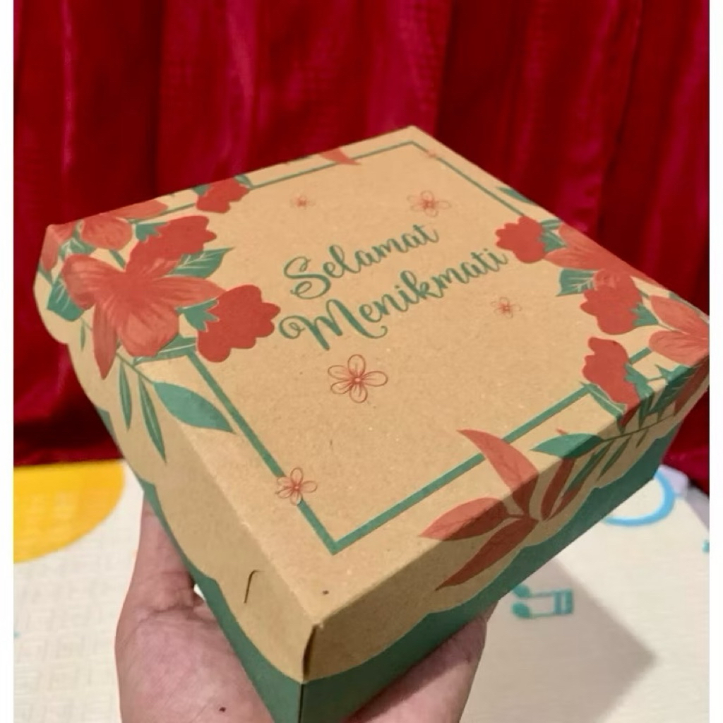 

DUS KUE || DUS NASI || DUS MOTIF uk. 18x18x7 || KARDUS NASI ||