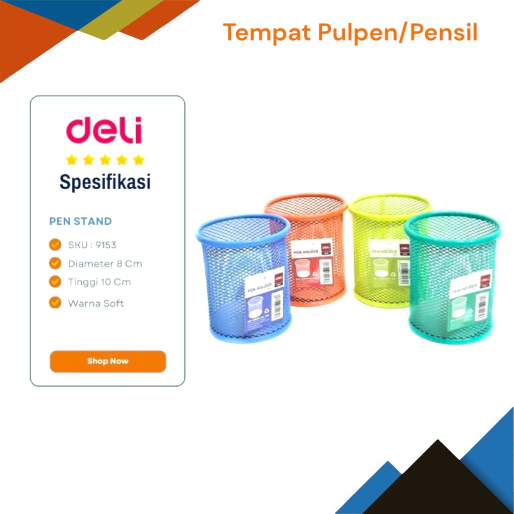 

Tempat pensil pulpen serbaguna deli pen stand