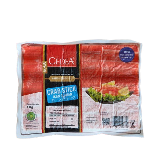 

Cedea Crab Stick 1kg - Isian Suki Steamboat & Topping Sushi Grosir