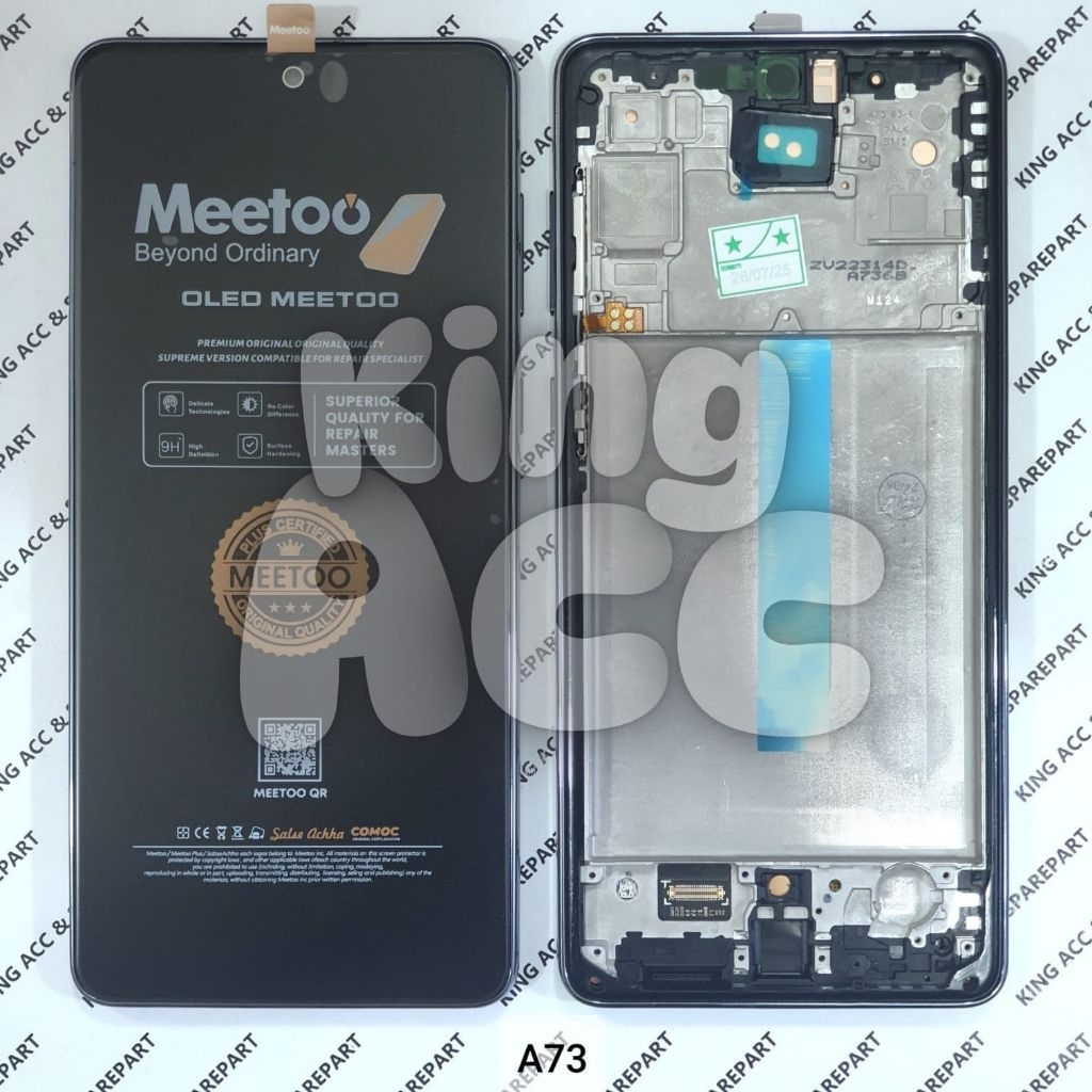 MEETOO / OG LCD TOUCHSCREEN + FRAME SAMSUNG GALAXY A73 5G A736 A736B OLED MEETOO FINGERPRINT