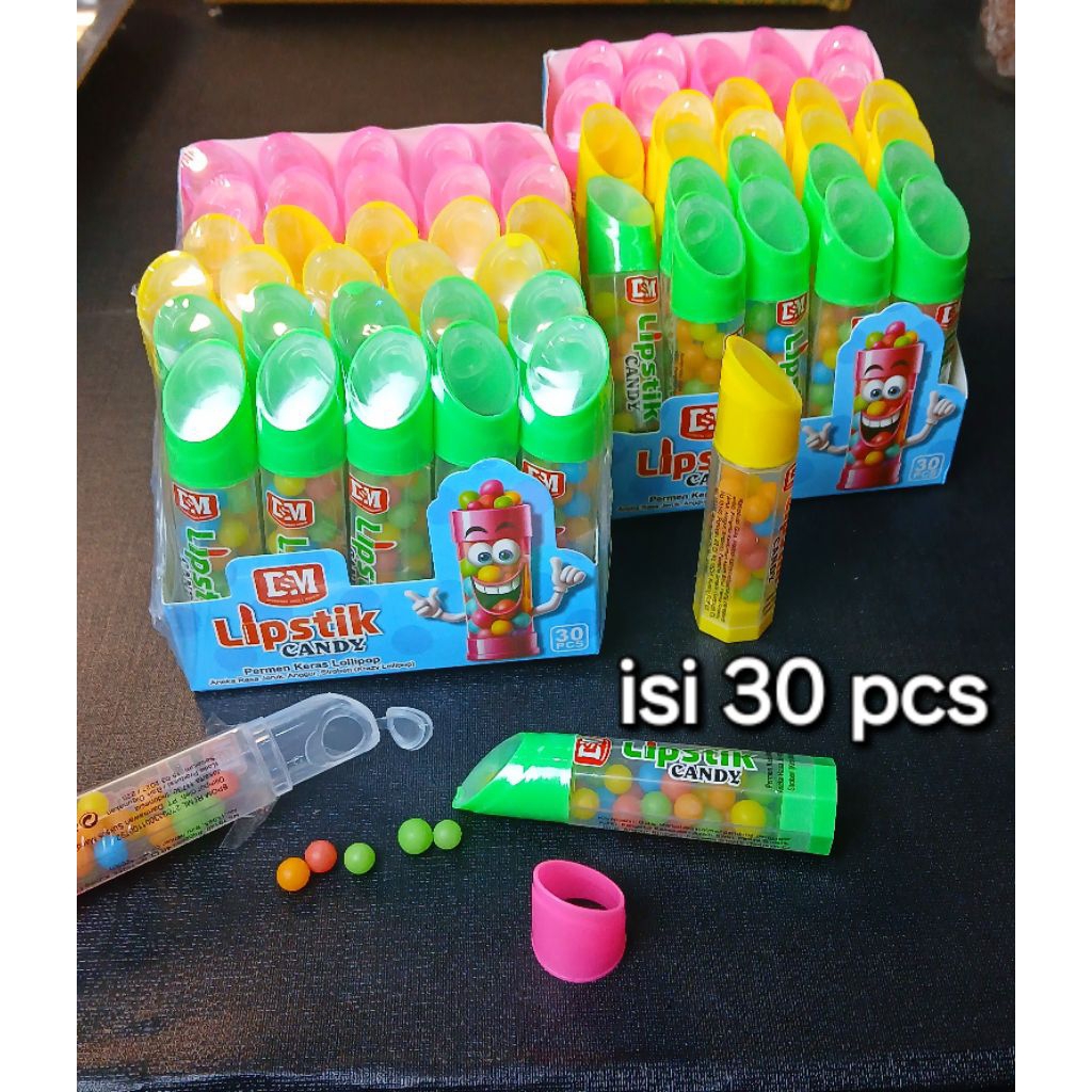 

permen LIPSTIK isi 30 pcs per box