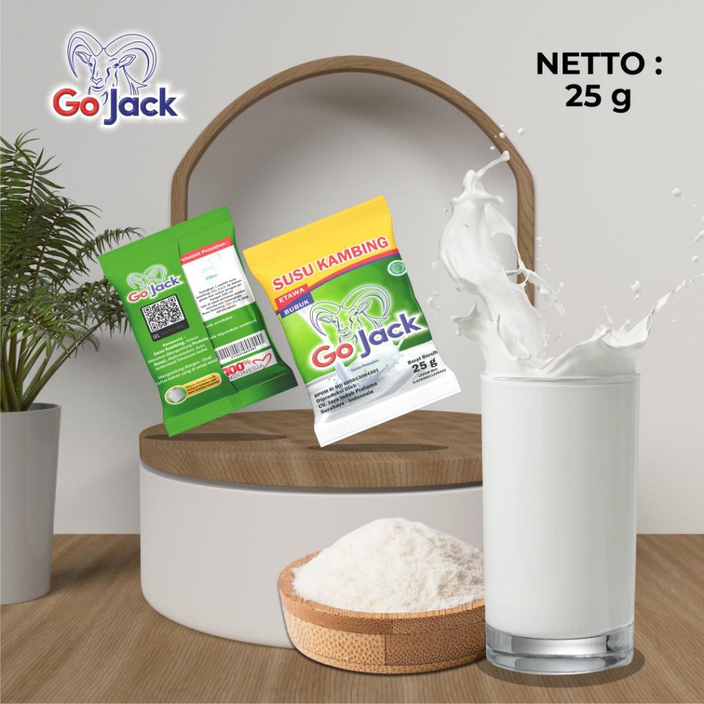 

Sachet susu kambing etawa Go Jack 25g original
