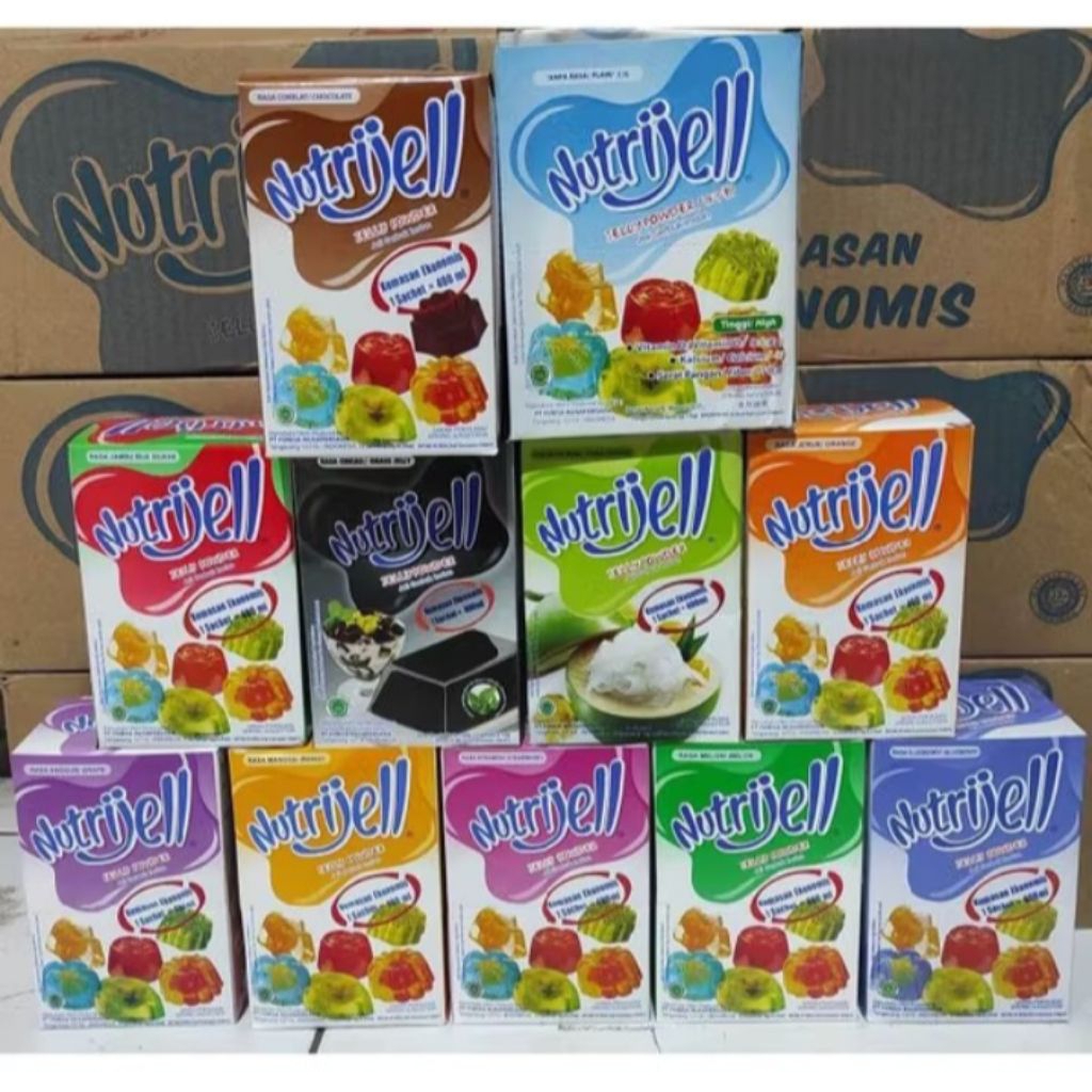 

NUTRIJELL RASA BUAH / PLAIN / 1Box ( ISI 12 SHACET) Kemasan 10gr