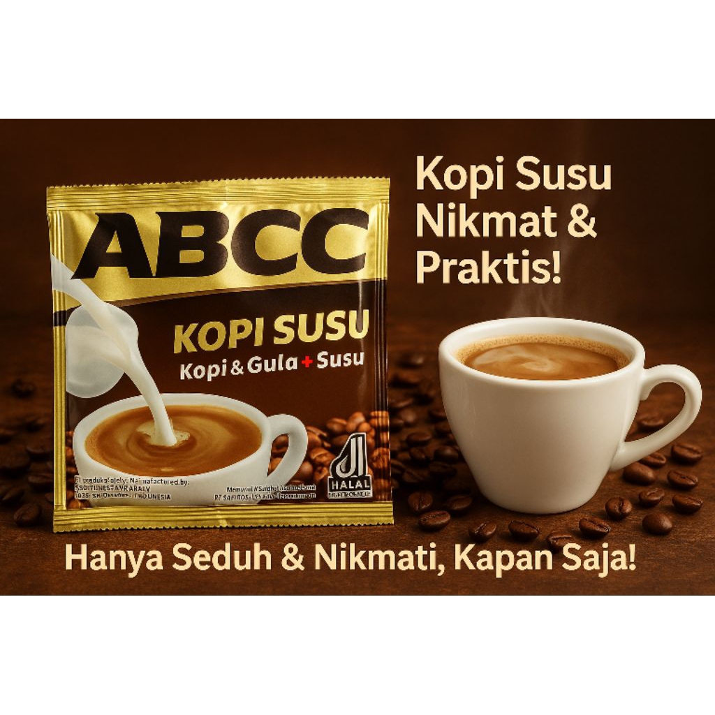 

ABC Kopi Susu Renceng isi 10 Sachet