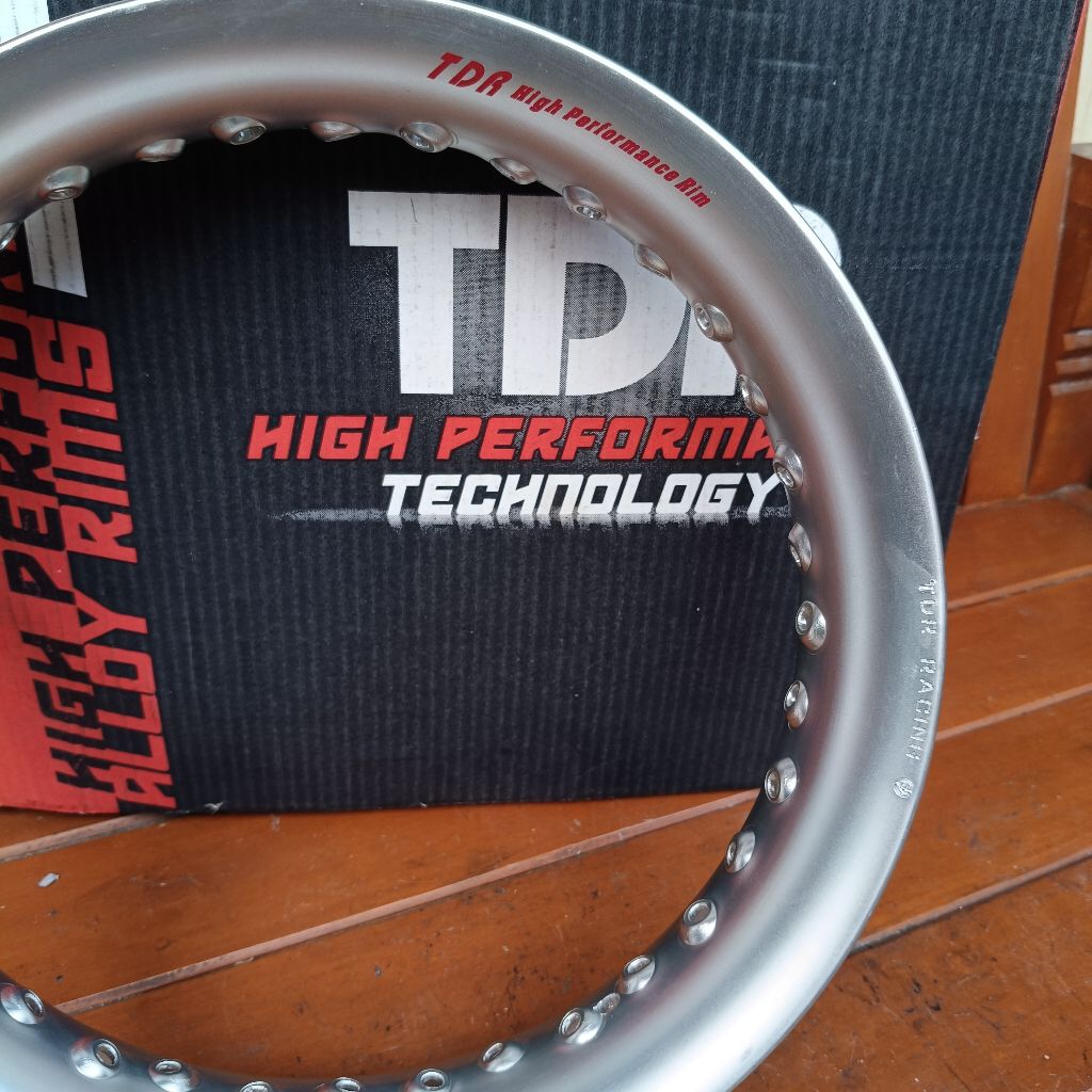 pelek ring 14 250 TDR setengah lingkaran almunium tebal
