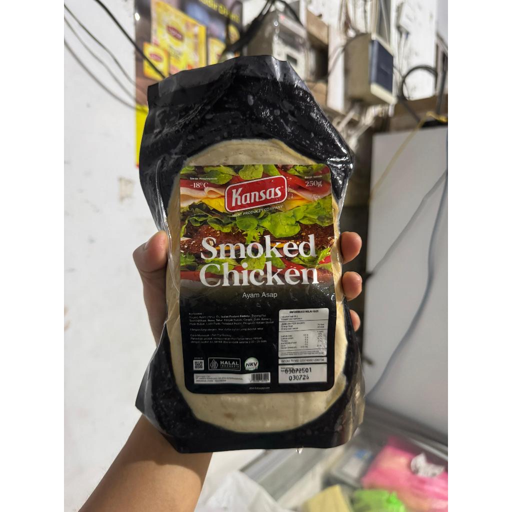 

Smoke Chicken Slice Kansas / Ayam Asap Iris Kansas - 250 Gram