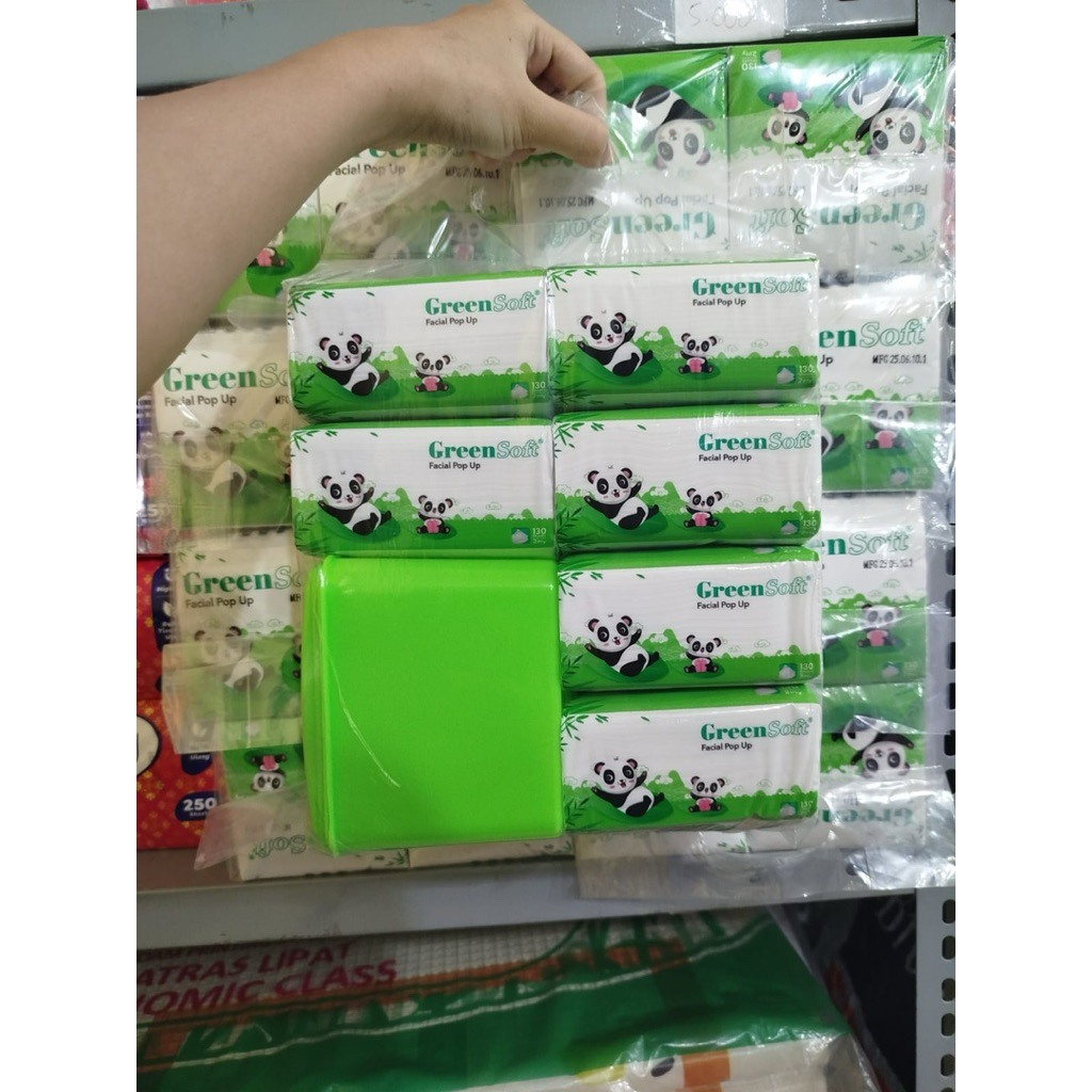 tisu green soft tisu pop up free wadah
