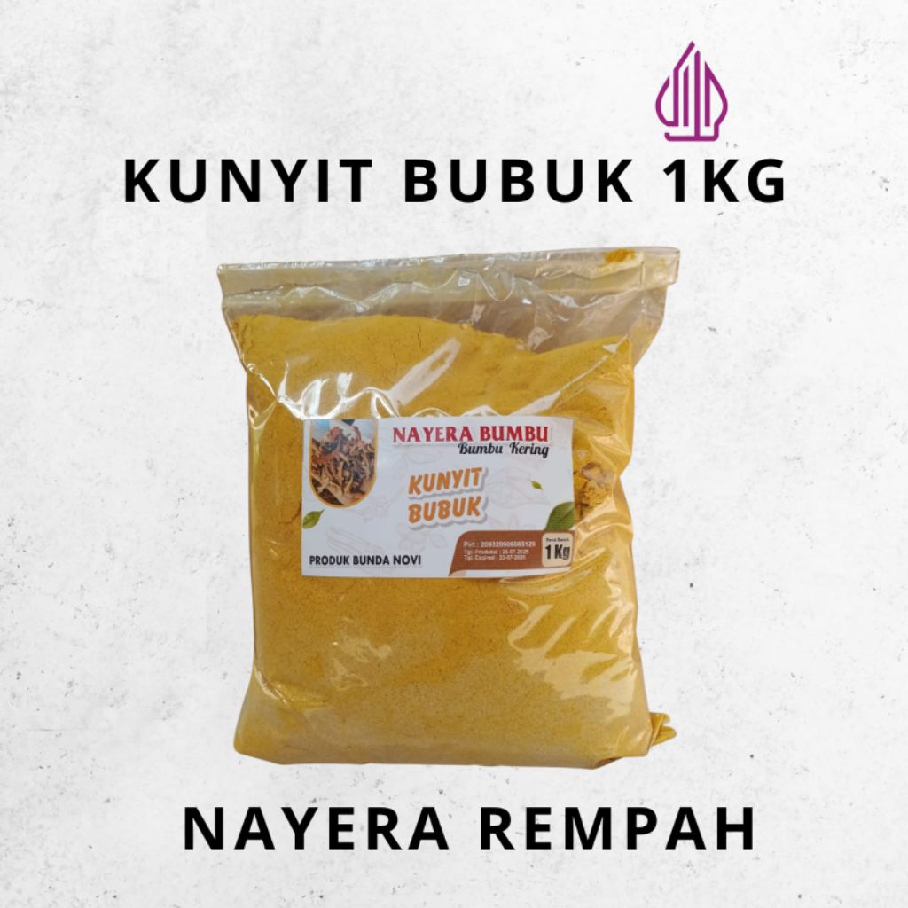 

KUNYIT BUBUK 1KG / Bumbu rempah bubuk 100% tanpa bahan kimia