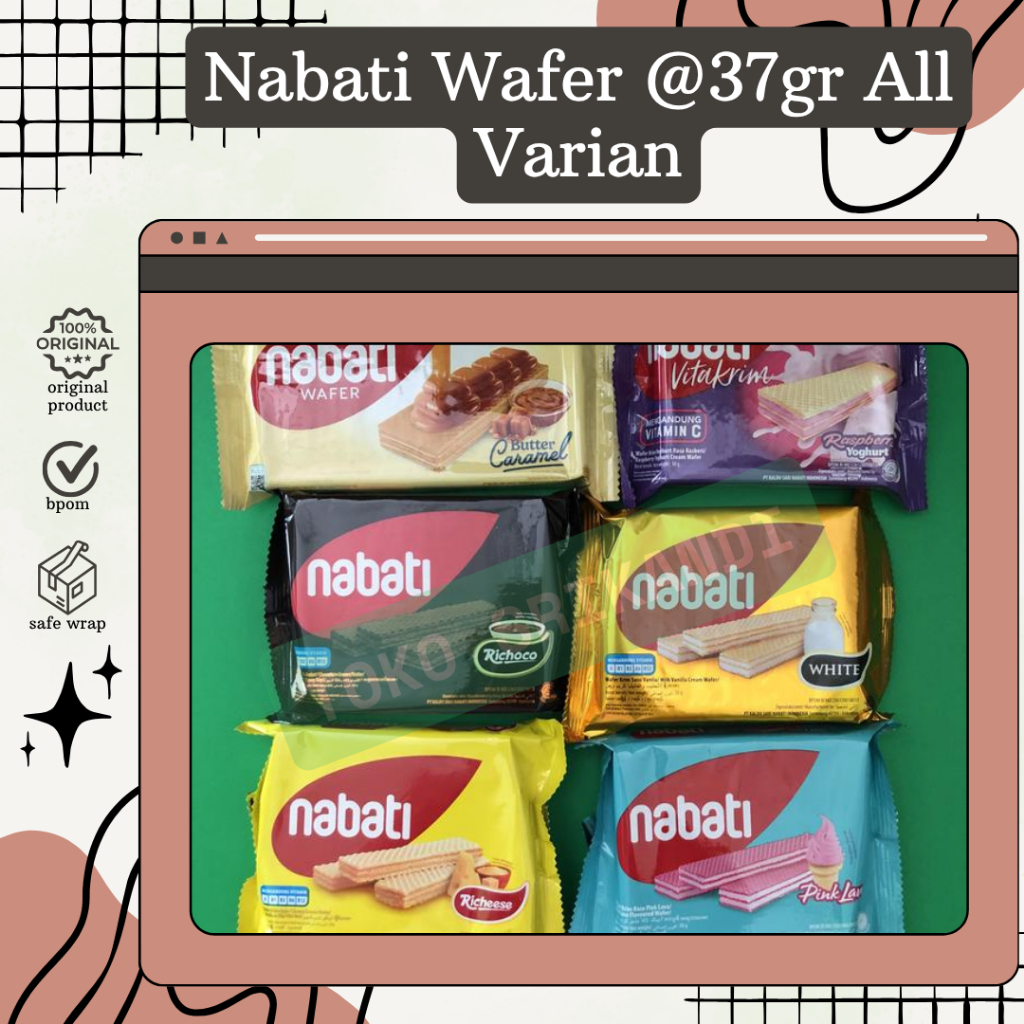 

Nabati Wafer @37gr All Varian Satuan/Eceran